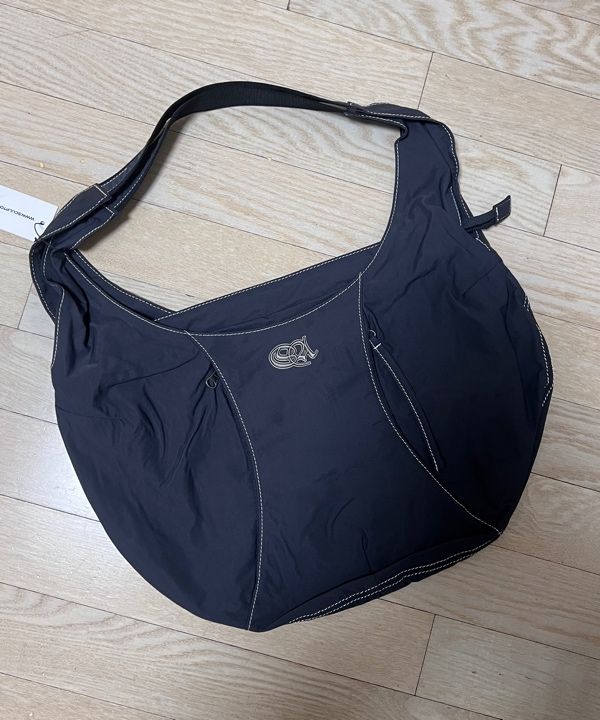 【SCULPTOR】Nylon Moon Bag Charcoal Nylon Moon Bag Charcoal – Sculptor