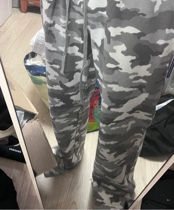 MUSINSA公式 | SCULPTOR Heaven Camo Sweatpants Ash