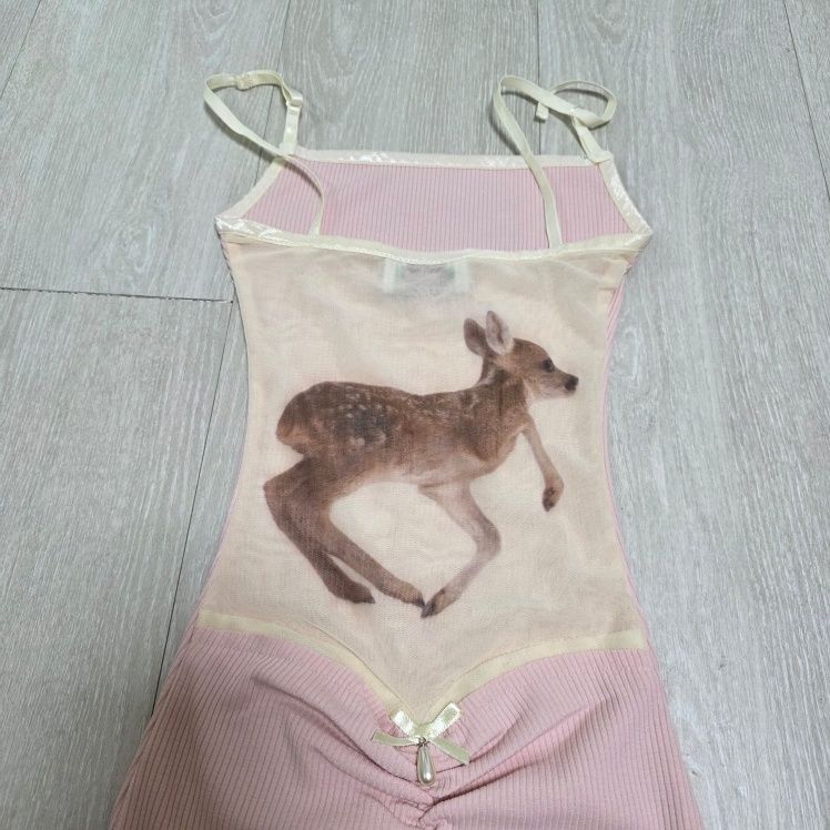 MUSINSA | SCULPTOR Maxi Sleeveless Dress Peach Fuzz