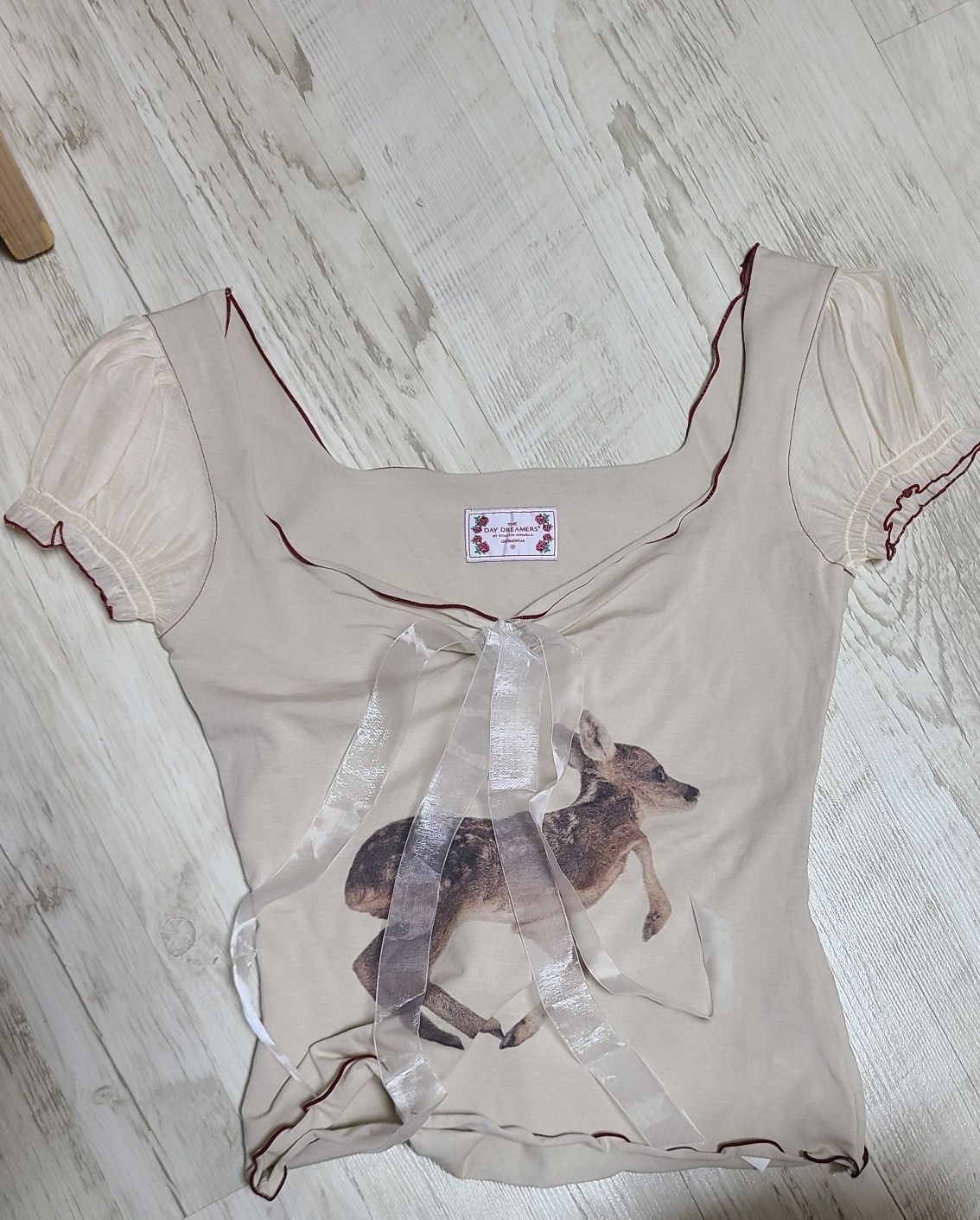 SCULPTOR Tシャツ Puff Sleeve Top Cream クリーム MUSINSA公式 | SCULPTOR Puff Sleeve Top Cream