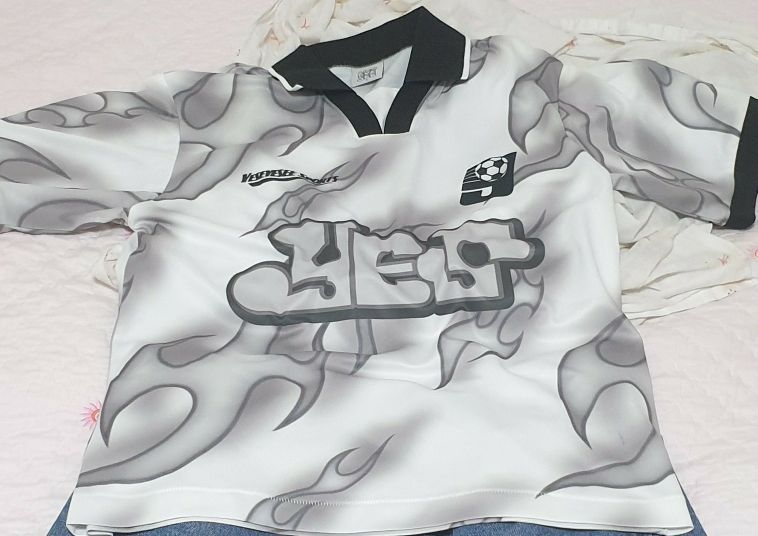 MUSINSA | YESEYESEE Y.E.S Flame Football Jersey White
