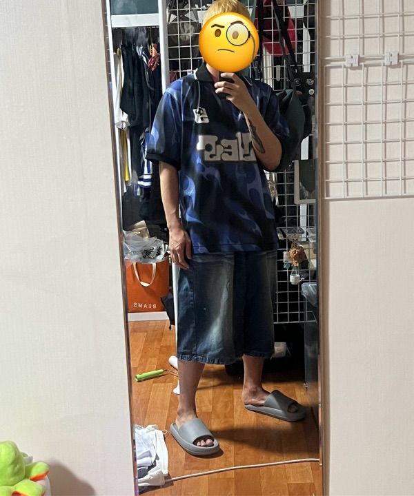 さらに100円引き◆YESEYESEE◆Y.E.S Flame Football Jersey 210.jpg