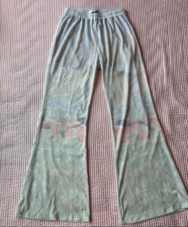 MUSINSA公式 | KIJUN Print Flared Pants Print Blue