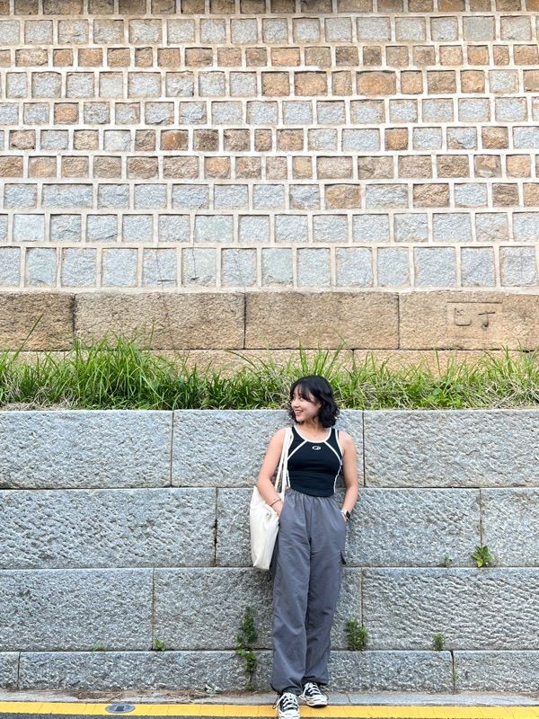●muahmuah● One pocket cargo wide banding pants light gray MUSINSA公式 | MUAHMUAH One pocket cargo wide banding pants
