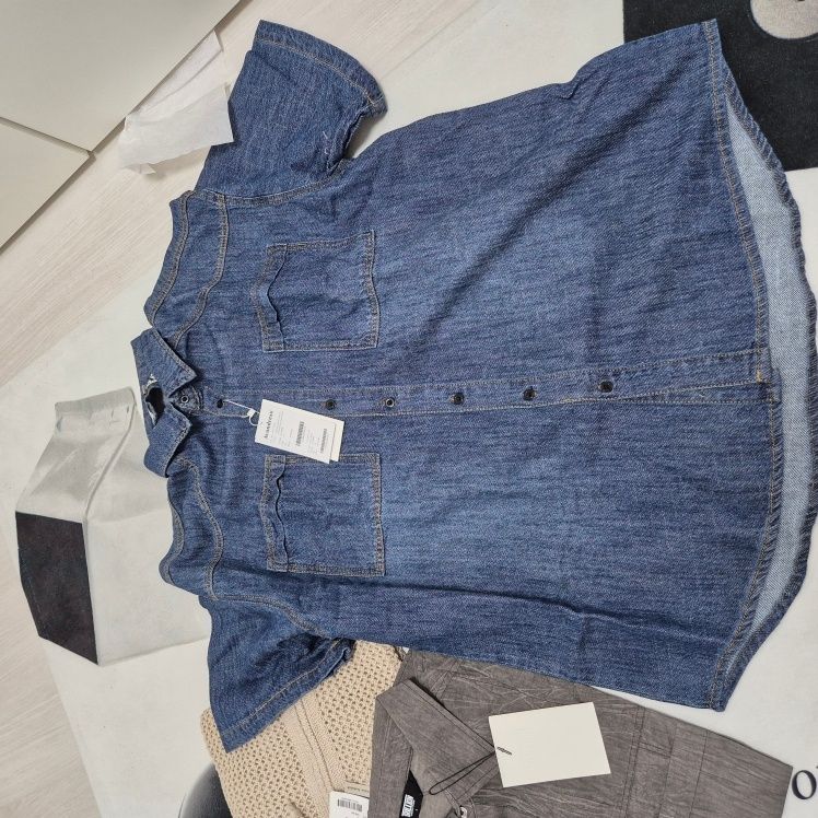 MUSINSA | AVANDRESS Cooling Western Short-sleeve Denim Shirt