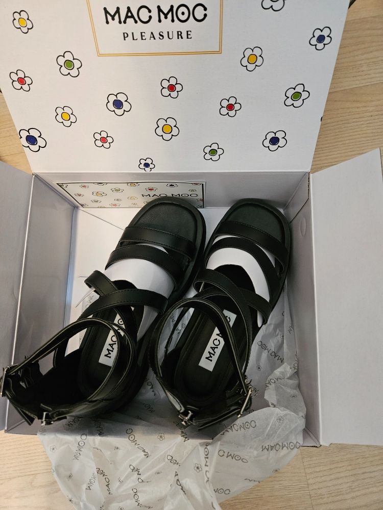 MUSINSA | MACMOC Glady 2Color Gladiator Chic Scrap Sandals 6Cm