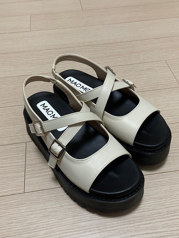 サンダル・ミュール ^MACMOC^ 2Color Buckle Hidden Banding Toe Open Sandals 6Cm O MUSINSA | MACMOC Olga 2Color Buckle Hidden Banding Toe Open