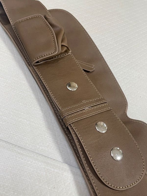 MUSINSA公式 | PARTIMENTO WOMEN ポケットレイヤードベルト_ブラウン