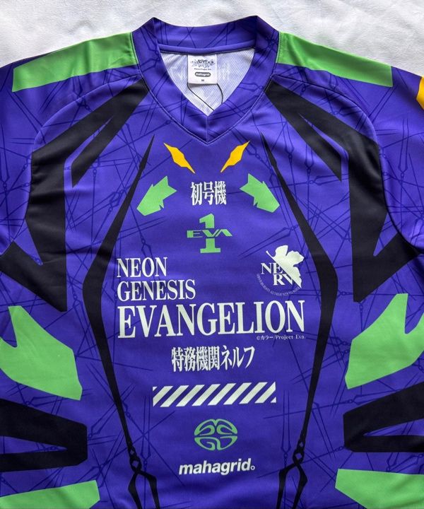 MUSINSA | MAHAGRID EVA-01 MOTORCYCLE JERSEY PURPLE(MG2EMMT503C)