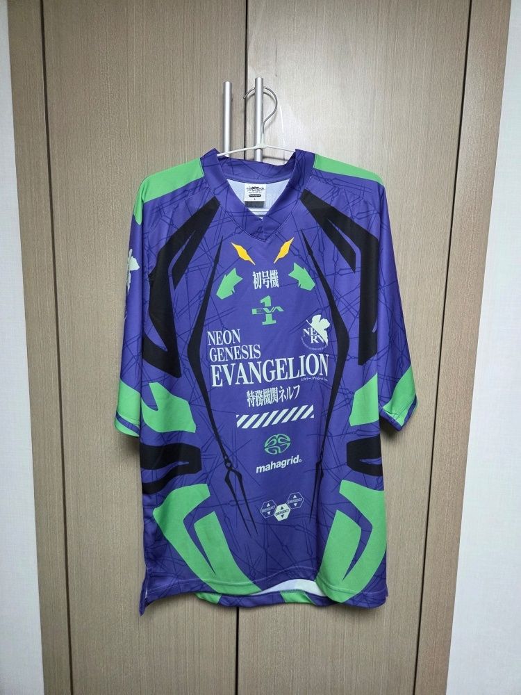 MUSINSA | MAHAGRID EVA-01 MOTORCYCLE JERSEY PURPLE(MG2EMMT503C)