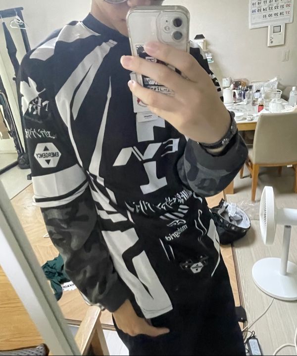 MUSINSA公式 | MAHAGRID EVA-01 MOTORCYCLE JERSEY BLACK(MG2EMMT503C)