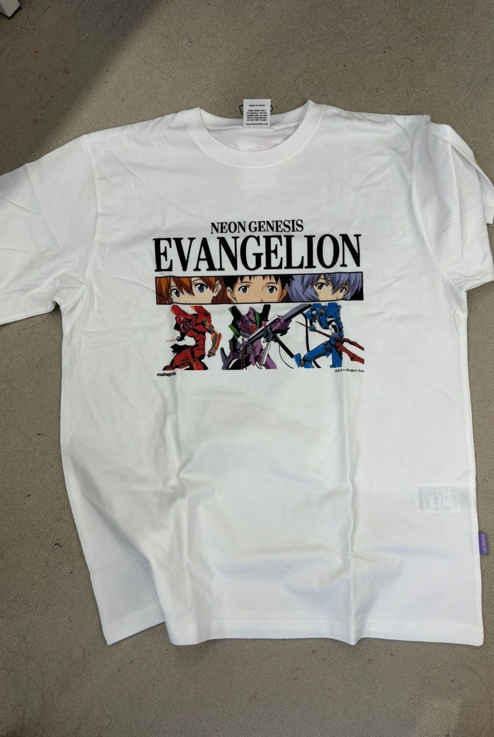 MUSINSA | MAHAGRID NEON GENESIS TEE WHITE(MG2EMMT506C)