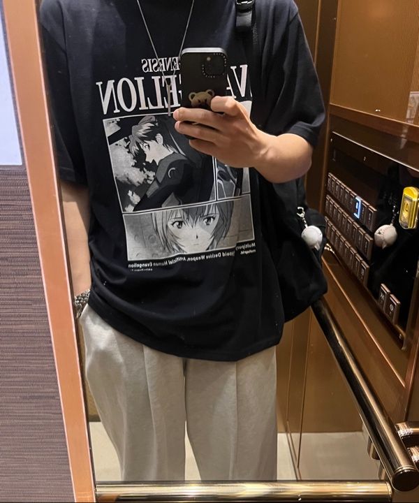 MUSINSA | MAHAGRID EVA POSTER TEE BLACK(MG2EMMT519C)