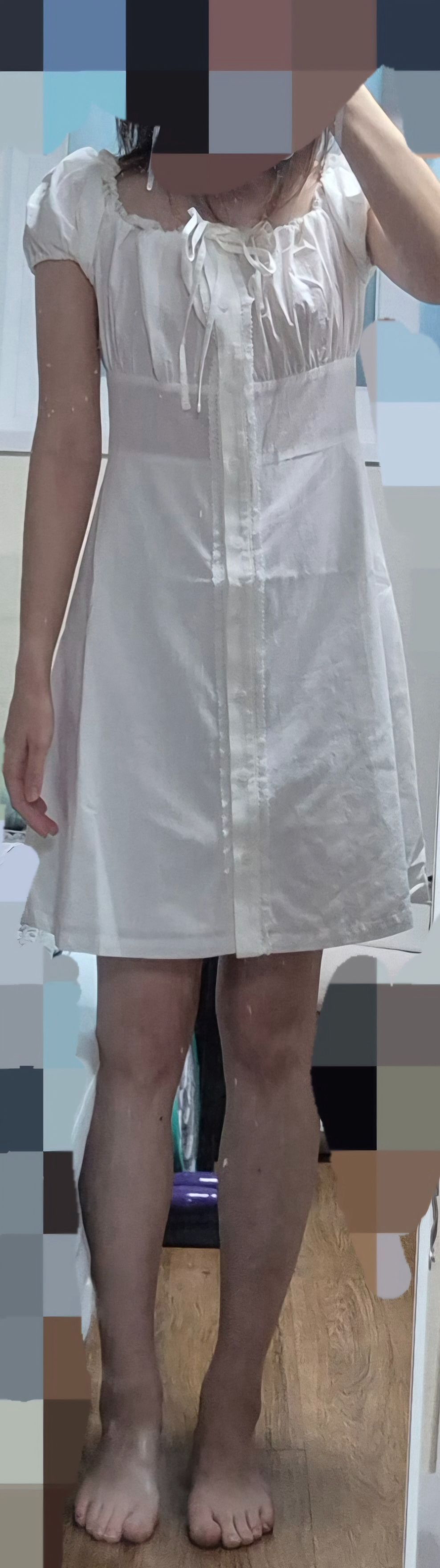 MUSINSA | ROLAROLA LACE MINI ONEPIECE WHITE