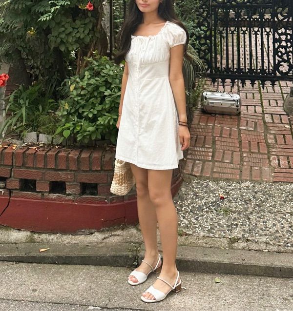 MUSINSA | ROLAROLA LACE MINI ONEPIECE WHITE