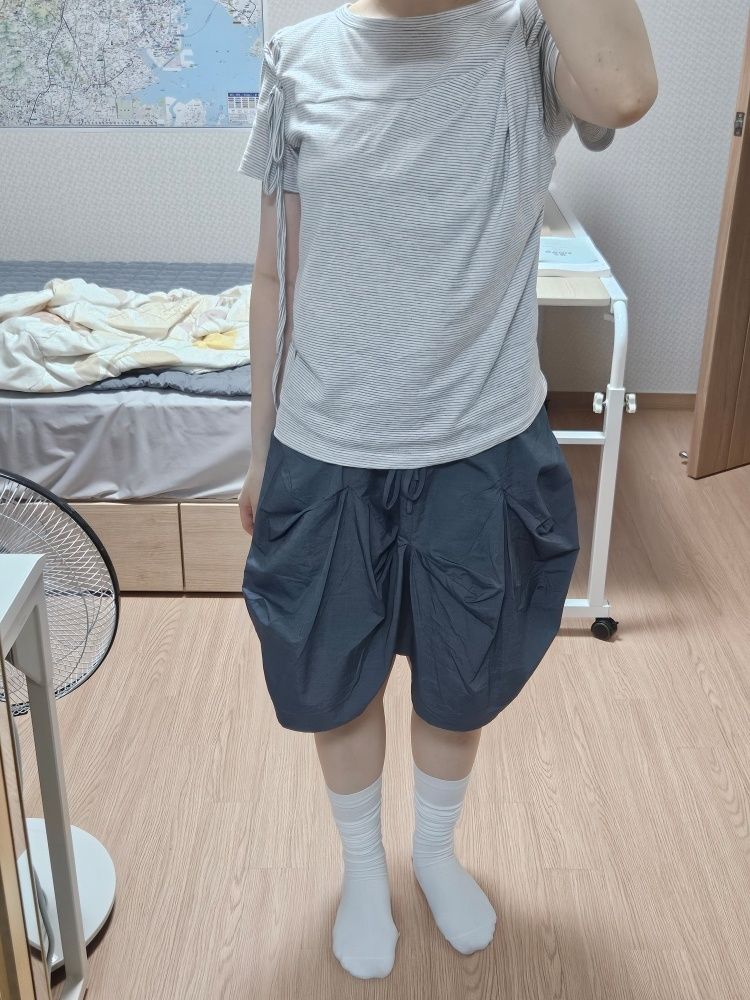 MUSINSA公式 | TYPESERVICE Clean Volume Stitch Skirt [Dark Gray]