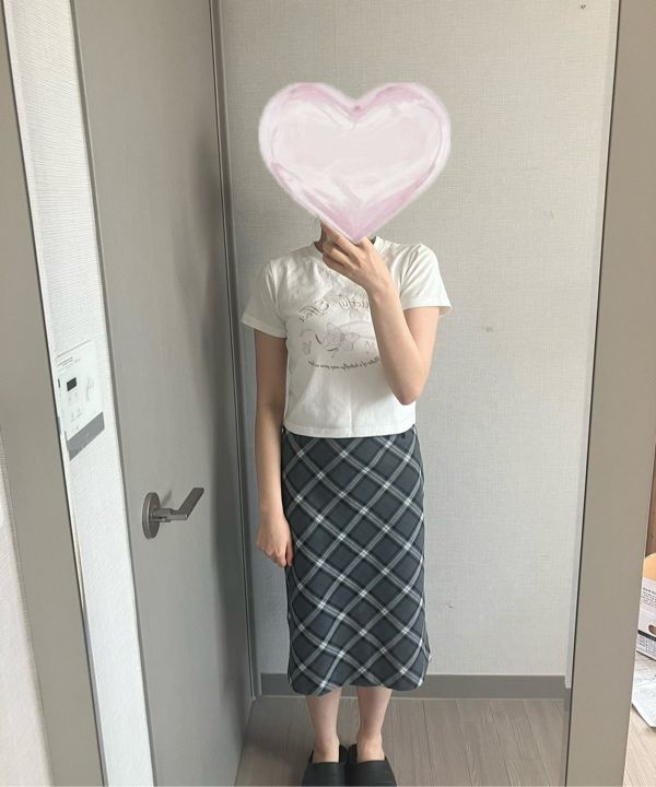 ★DIMANCHE★CLASSIC CHECK LONG SKIRT EmersonFrySingleTierMaxiSkirtB
