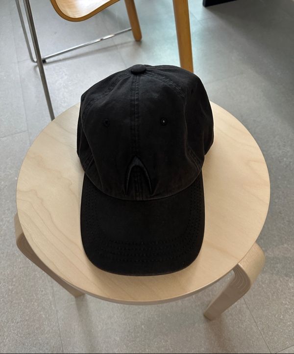 MUSINSA公式 | AAKAM Washed Cotton Ball Cap (Black)