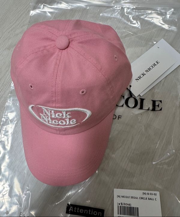 MUSINSA | NICK&NICOLE NICOLE SEOUL CIRCLE BALL CAP_NAVY