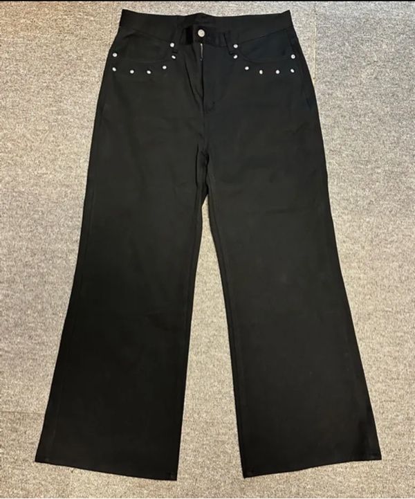 ◆AAKAM◆ Multi Studded Cotton Pants Black MUSINSA | AAKAM Multi Studded Cotton Pants (Black)