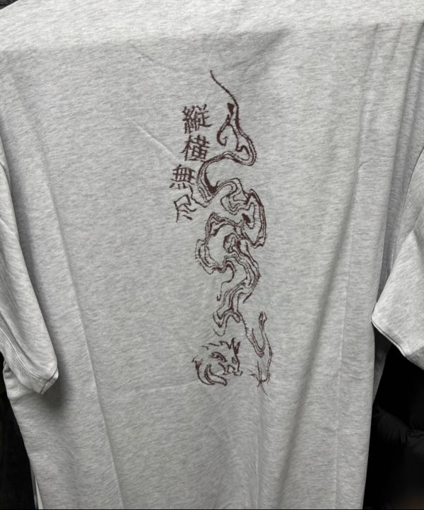 Tシャツ・カットソー ^LEATHERY^ Drag on overfit short sleeve t-shirt WHITE MELANG A14162_0WIAZ_141_D.jpg