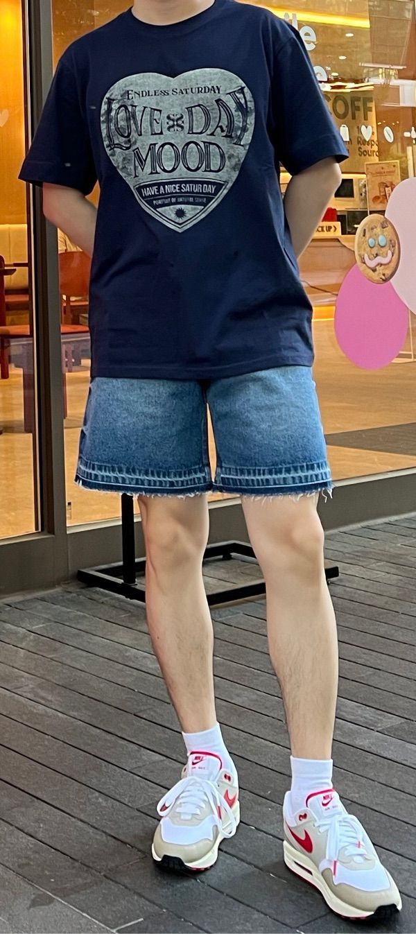 Tシャツ・カットソー SATUR Saturday Retro Mood Graphic Short Sleeve T-Shirt Navy MUSINSA | SATUR Saturday Retro Mood Graphic Short Sleeve T