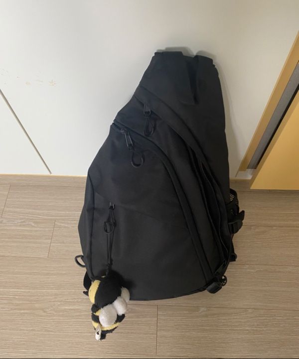 MUSINSA | MUSINSA STANDARD Ripstop Utility Sling Bag [Black]