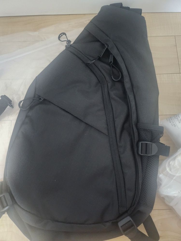 【WYM × MUSINSA】Crossbody Sling Bag MUSINSA | MUSINSA STANDARD Ripstop Utility Sling Bag [Black]