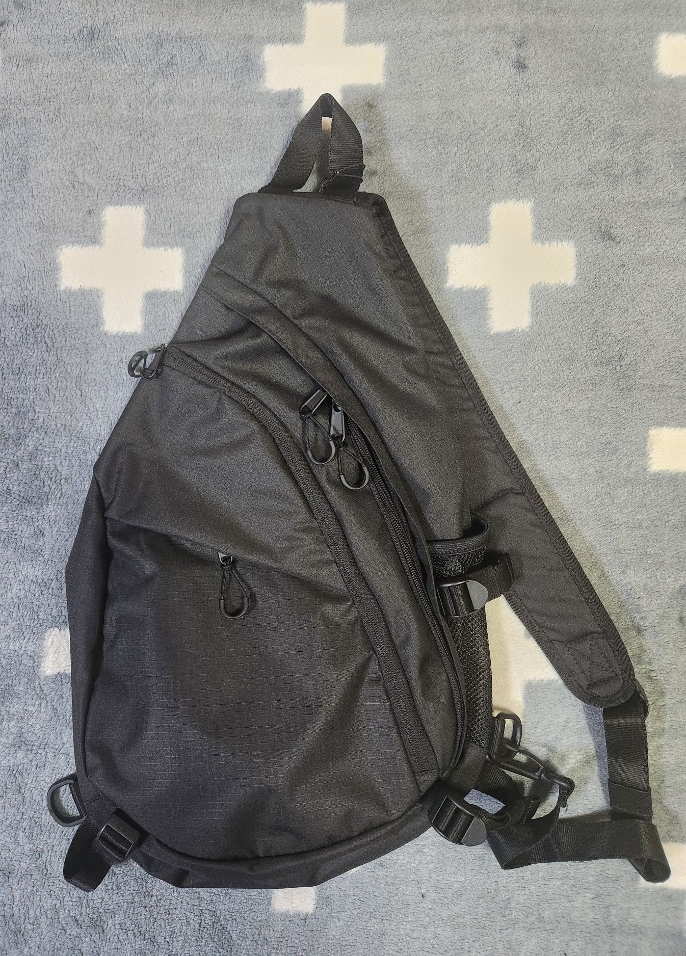 MUSINSA STANDARD_リップスタップスリングバッグ MUSINSA | MUSINSA STANDARD Ripstop Utility Sling Bag [Black]
