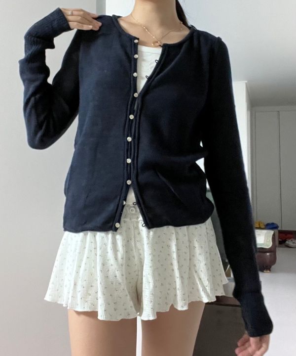アウターその他 GLOWNY HOUSE BUTTON CARDIGAN NAVY MUSINSA公式 | GLOWNY HOUSE BUTTON CARDIGAN (NAVY)