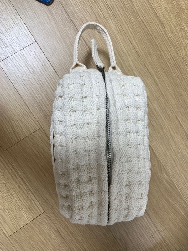 ★2024FW新作★glowny★EVERYDAY G COTTON POUCH MUSINSA | GLOWNY COTTON TILE POUCH (IVORY)