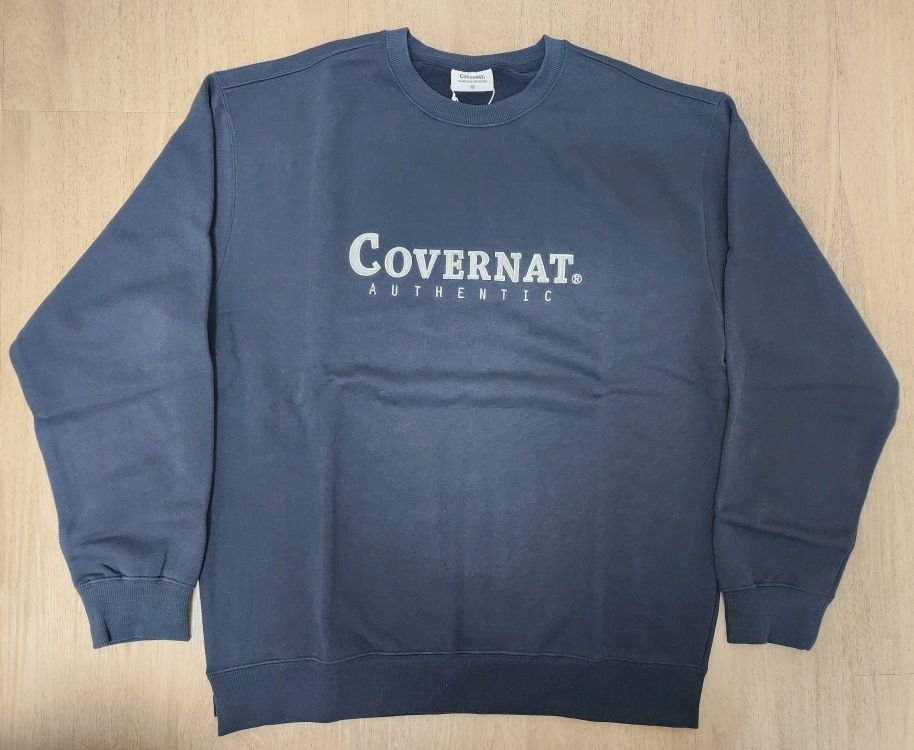 MUSINSA | COVERNAT Authentic Logo Sweatshirt Navy