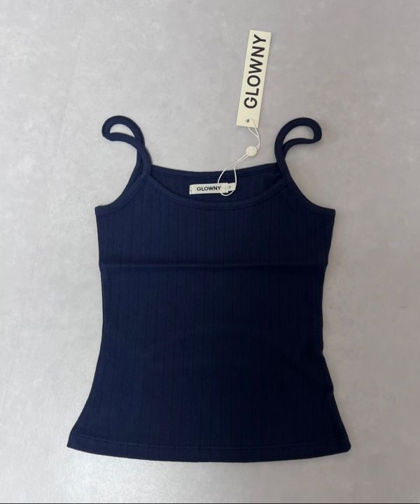 ★GLOWNY★ PROVINCE EYELET TANK NAVY MUSINSA | GLOWNY PROVINCE EYELET TANK (NAVY)