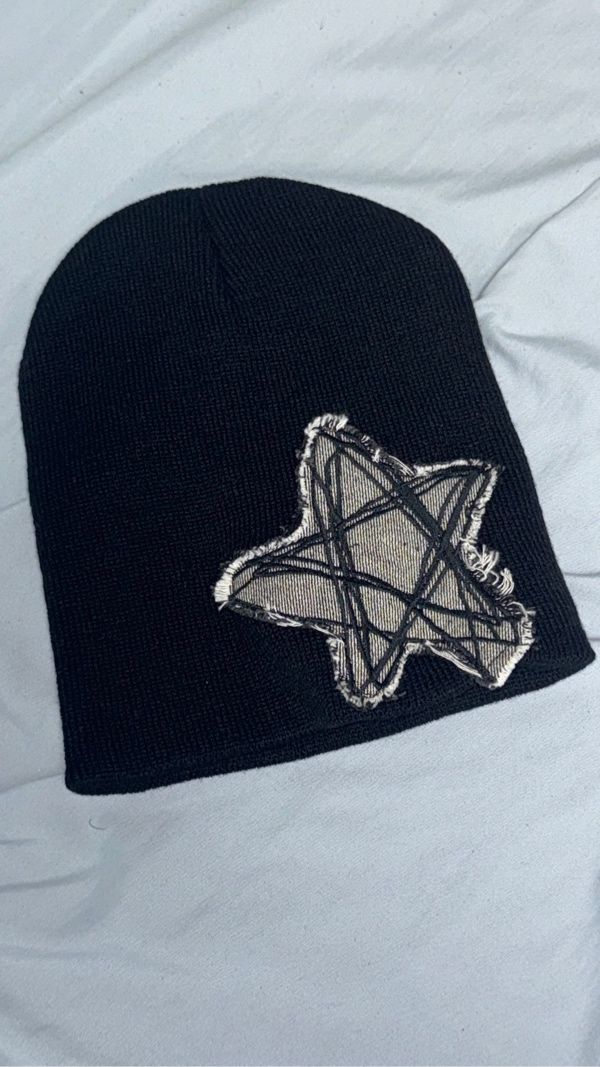 ニットキャップ・ビーニー SK8ER ROCK Doodle Star Short Beanie Black MUSINSA公式 | SK8ER ROCK Doodle Star Short Beanie (Black)