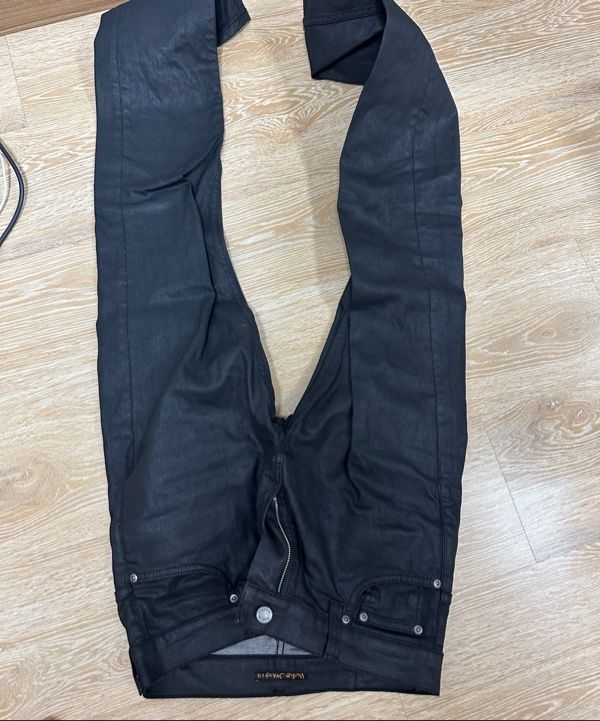 CD300枚以上 MUSINSA公式 | NUDIEJEANS Thin Finn Back 2 Black 112431