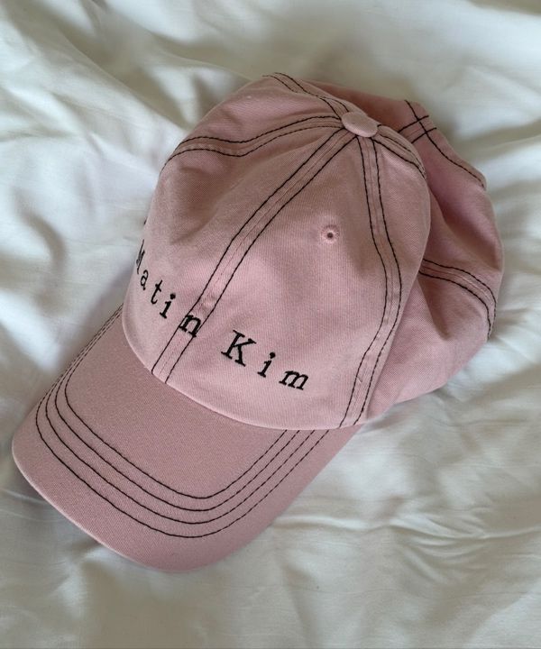 MUSINSA | MATIN KIM MATIN STITCH BALL CAP IN LIGHT PINK