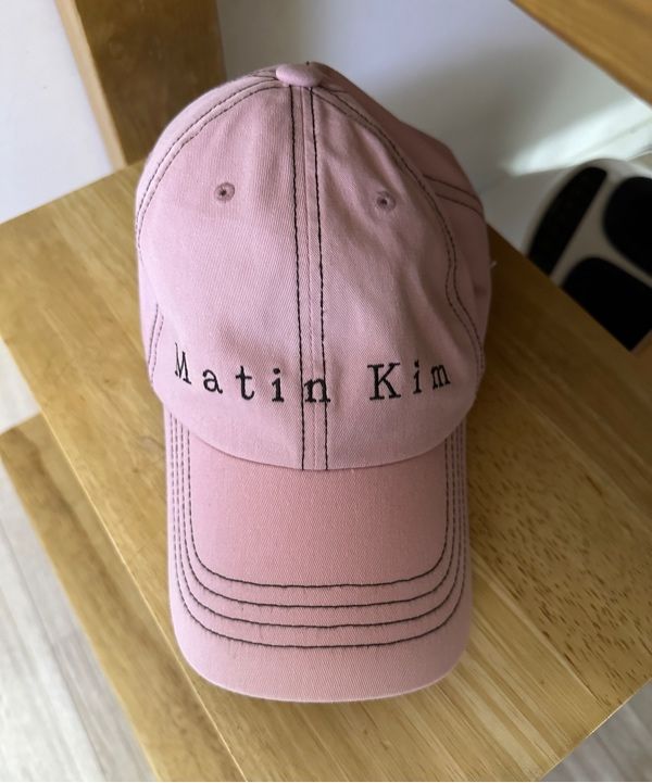 MUSINSA公式 | MATIN KIM MATIN STITCH BALL CAP IN LIGHT PINK