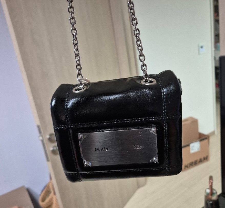 ★MATIN KIM★CLASSIC CHAIN QUILTING MINI BAG★送料・関税込★ MUSINSA | MATIN KIM CLASSIC CHAIN QUILTING MINI BAG IN BLACK