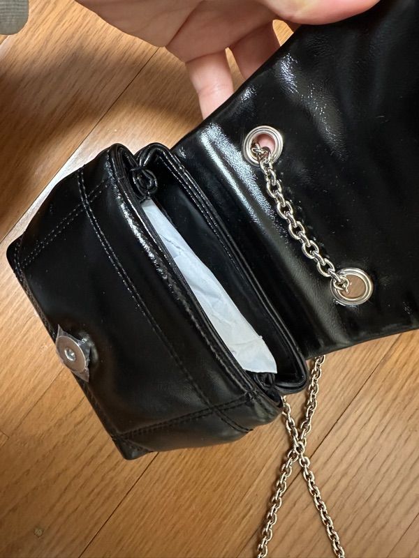 MUSINSA | MATIN KIM CLASSIC CHAIN QUILTING MINI BAG IN BLACK