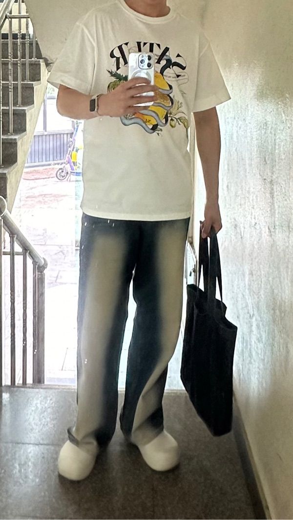 ◆SATUR◆ Ribbon Citron Graphic Short Sleeve T-Shirt Saturda ☆送料・関税込☆SATUR☆Ribbon Citron Graphic T-Shirt