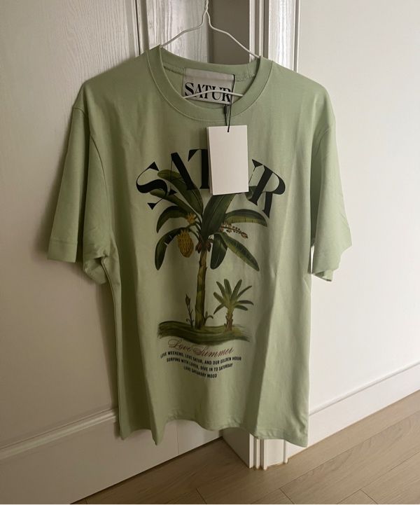 ★SATUR★ Banana Tree Graphic Short Sleeve T-Shirt Ceradon M MUSINSA | SATUR Banana Tree Graphic Short-sleeved T-shirt