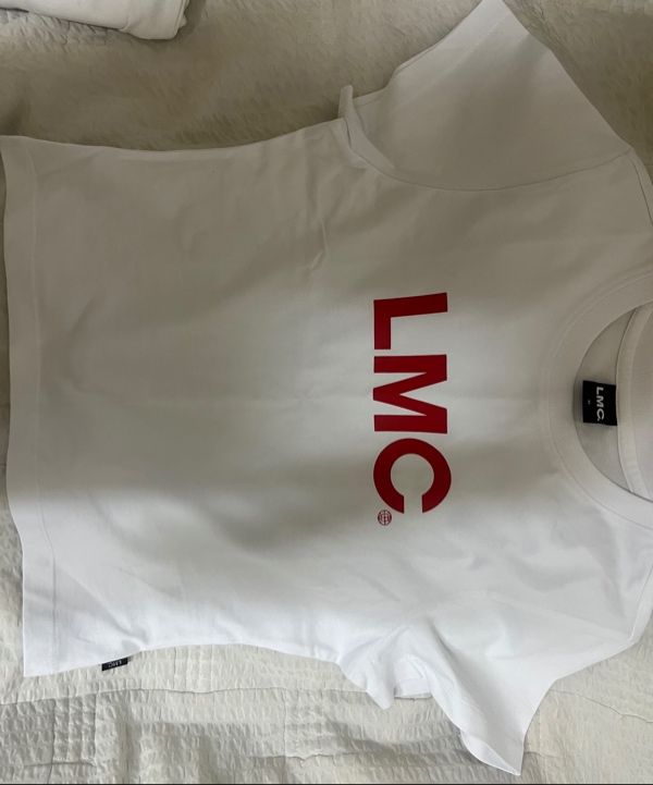 MUSINSA | LMC WM OG CROPPED TEE white