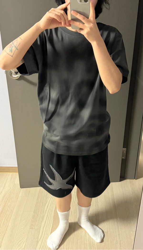 MUSINSA | THE COLDEST MOMENT TCM blur logo T (charcoal)