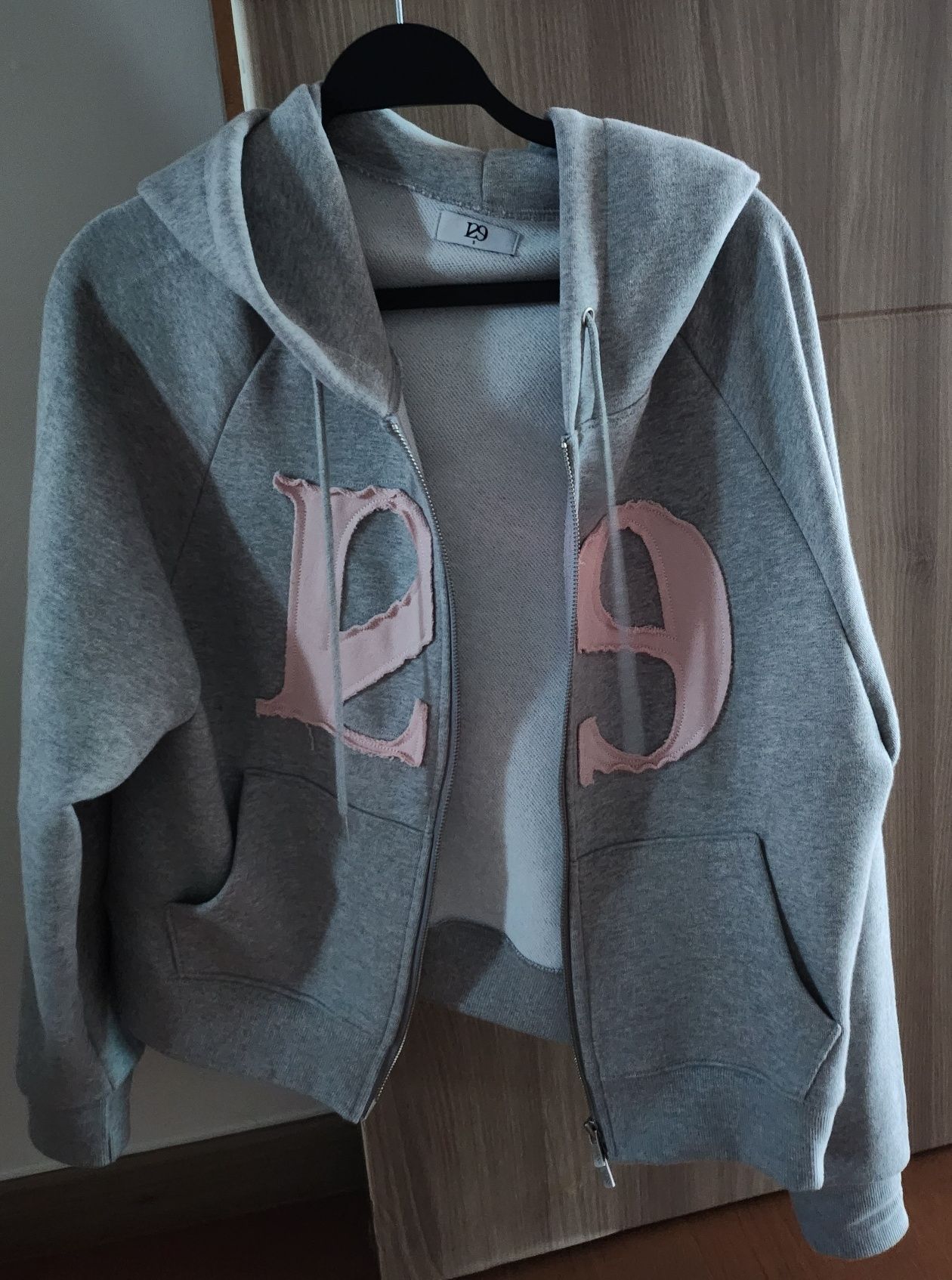 ILLIGO 129 Logo Patch Hood Zip-Up ライトグレー MUSINSA | ILLIGO 129 Logo Patch Hood Zip-Up Light Gray