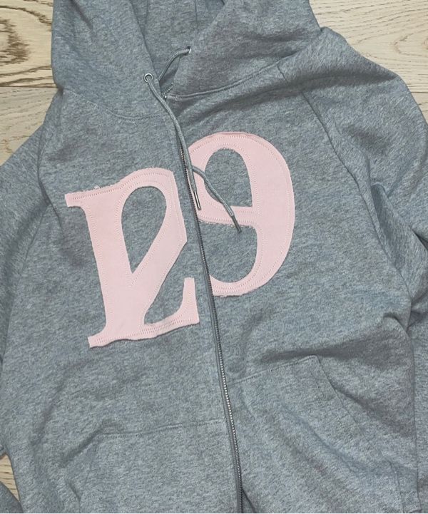 ILLIGO 129 Logo Patch Hood Zip-Up ライトグレー illigo イリゴ ライトグレーパーカー ◇ILLIGO◇ 129 logo patch