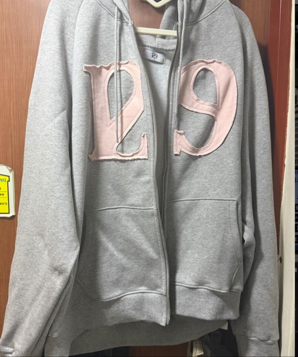 ILLIGO 129 Logo Patch Hood Zip-Up ライトグレー MUSINSA | ILLIGO 129 Logo Patch Hood Zip-Up Light Gray