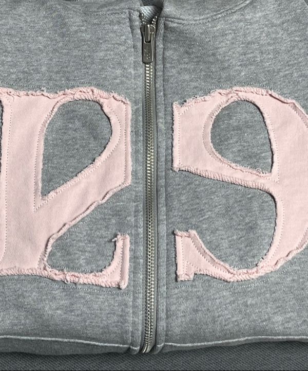 MUSINSA | ILLIGO 129 Logo Patch Hoodie Zip-Up Light Gray
