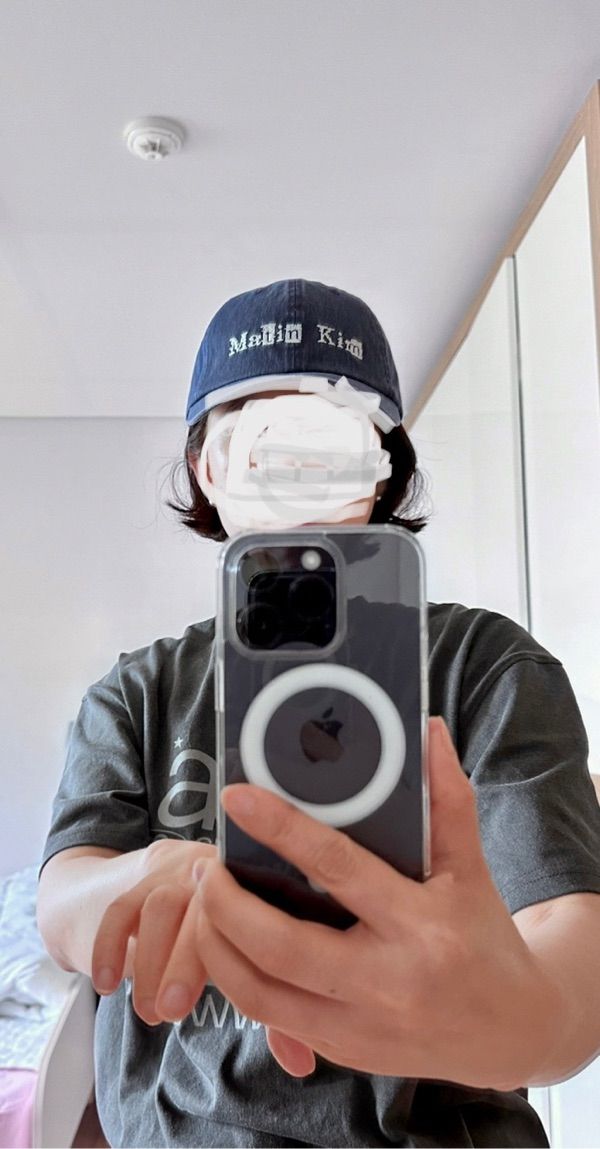 キャップ [MATINKIM]logo scrap ball cap in light beige LOGO SCRAP BALL CAP IN LIGHT BEIGE – Matin Kim