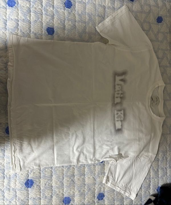 MUSINSA | MATIN KIM MATIN SHADE LOGO TOP IN WHITE