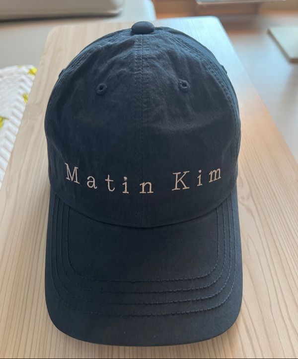 MUSINSA | MATIN KIM MATIN TYPO BALL CAP IN NAVY